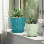 4/4.5/5/5.5/6/6.5/7 Inch Plant Pots, 7 Pack Flower Pots - Image 7