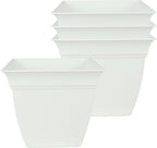 The HC Companies 6 Inch Eclipse Square Planter Pots by TheHCCompanies
