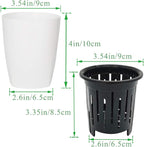 OJYUDD 8 Pack 4 Inch Self Watering Plastic Planter - Image 2