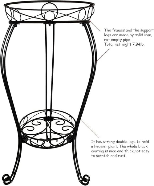 28.4 inches Tall Metal Plant Stand 11.8 Dia - Image 2