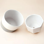 LA Jolie Muse White Ceramic Flower Pot Garden Planters 6.7 Inch Pack 2 Indoor - Image 9
