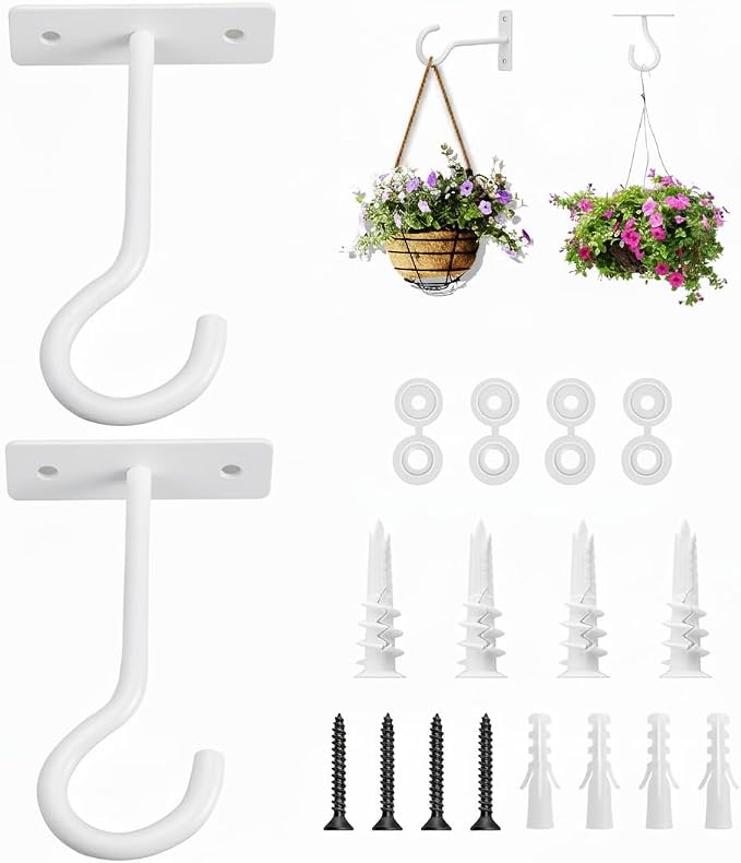 2Pack 4Inch Ceiling Hooks for Hanging Plant, Hanger for Indoor and Outdoor by AnDocK