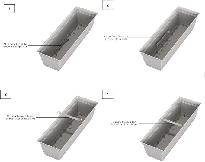 The HC Companies 30" Eclipse Plastic Window Box 7.76"x29.98"x6.57" in Clay Color - Image 6
