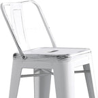 AC Pacific 24” Metal Barstool Set of 2 – Country Rustic Style - Image 6