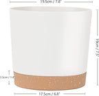 kubvici Indoor Plant Pots Planters 8 inch Plastic Planter - Image 7