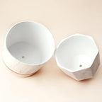 LA JOLIE MUSE White Ceramic Flower Pots - Image 5