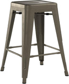Furmax 24 Inch Metal Bar Stools Set of 4, Counter Height Bar Stools Height High - Image 6