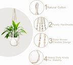 3 Pack Macrame Plant Hanger, Hanging Plant Holder, Boho Home Decor Hanging - Image 4