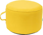 QILLOWAY Indoor/Outdoor Inflatable Stool, Round Ottoman, All Weather Foot Rest by QILLOWAY