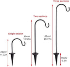 2 Pack Adjustable Shepherd Hooks, 26.77 Inch Stainless Steel Garden Stakes - Image 4