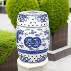 SAFAVIEH Castle Gardens Collection – Dragon’s Breath Blue Glazed Ceramic - Image 6