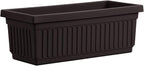HC Companies 24 Inch Long Fluted Plastic Venetian Garden Window Container - Image 2