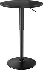 Flamaker Round Bistro Pub Table 23.6 Inch Height Adjustable 360° Swivel Bar by Flamaker
