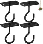 4Pack 2.5in Ceiling Hooks for Hanging Plants Black by QualityEfficiency
