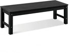 Psilvam Knight Bench, Two Person Outdoor Poly Lumber Patio Backless Bench by PsilvamGardenFurniture