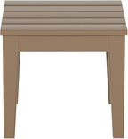 WestinTrends Ashore Outdoor Patio Modern Adirondack Side Table, Weathered Wood by WestinTrends