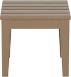 WestinTrends Ashore Outdoor Patio Modern Adirondack Side Table, Weathered Wood - Image 4