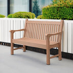 Psilvam 2-Person Poly Lumber Outdoor Bench - Image 5