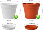 homenote Plant Pots, 6 Inch Flower Pots - Image 4