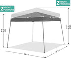 Canopy Tent, 10X10 FT Pop Up Canopy Outdoor Instant Tent Slant Legs - Image 5