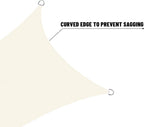 LOVE STORY Rectangle 6'x15' Waterproof Sun Shade Sail Canopy UV Block - Image 7