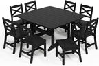 Outdoor Dining Set, HDPE 9-Piece Patio Table and Chairs Set, All-Weather by Unknown