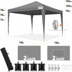 Quictent Privacy 10x10 Pop up Canopy Tent - Image 6
