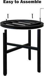 Plant Stand Indoor Outdoor, 13 Inch Tall Metal Plant Stands Riser, Heavy Duty - Image 8