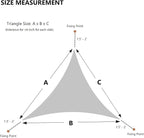 AsterOutdoor Sun Shade Sail Triangle 10' x 10' x 10' UV Block Canopy - Image 4