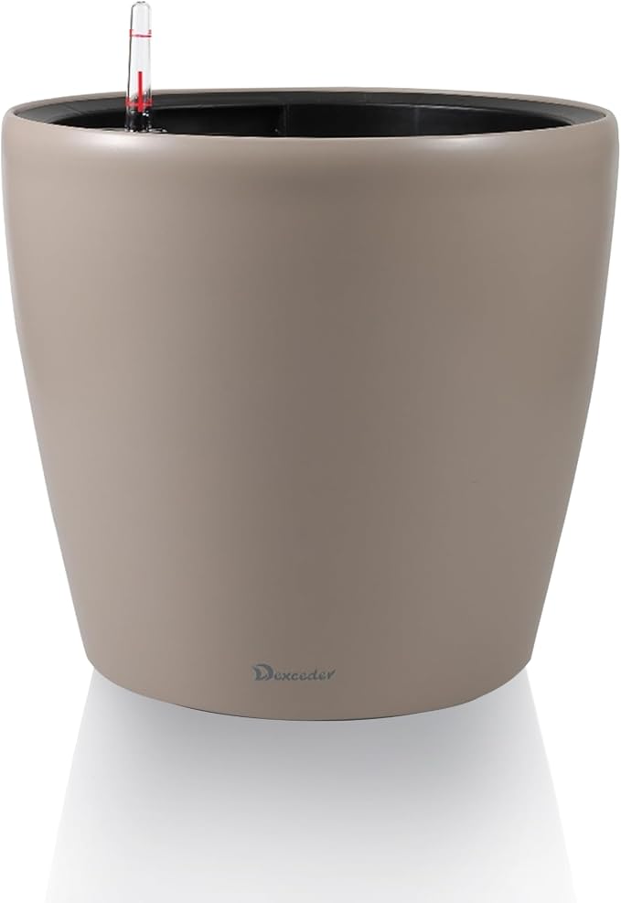 Dexceder 9x8 Inches Self Watering Planter Indoor Outdoor, Inner Pot Design by Dexceder