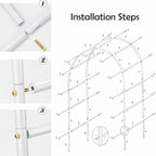 Adorox Metal Garden Arch Trellis - Image 4