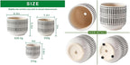 Docrin 3-Pack Ceramic Planters Set - Image 2