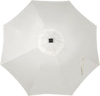 Blissun 9 ft Solar Umbrella, 32 LED Lighted Patio Umbrella, Table Market - Image 4
