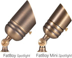 VOLT Fat Boy 12V Brass Outdoor Mini Spotlight - Image 5