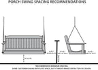 Amish Casual Heavy Duty Mission Treated Porch Swing, Dark Walnut Stain - Image 2