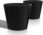 Wide Planters for Outdoor Plants, Extra Large Indoor Flower Pots for Garden by Heyzier