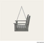 POLYWOOD GNS60GY Vineyard 60" Swing, Slate Grey - Image 5