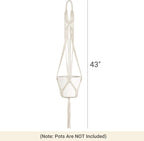 Mkono 2 Packs 43 Inch Macrame Plant Hanger Large - Image 2