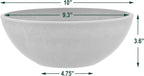 PSW Pot Collection M25DC 10-inch Plastic/Stone/Wood Composite Low Bowl Planter - Image 4
