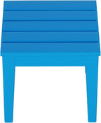 WestinTrends Ashore Outdoor Patio Modern Adirondack Side Table, Pacific Blue - Image 6