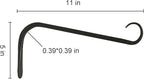 11 inch Plant Hanger, Sturdy Hanging Plant Bracket Outdoor, Hanging Plant Wall - Image 2