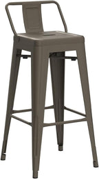COSTWAY Metal Bar stools Set of 4, - Image 5