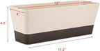 Skelang 3 Pcs Rectangular Plant Pot, Window Planter Box - Image 3