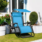 Best Choice Products Folding Zero Gravity Outdoor Recliner Patio Lounge Chair - Image 2