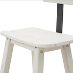Bar Height Chairs Set of 2, HDPE Bar Height Outdoor Chairs, Weather Resistance - Image 5