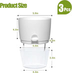 6 Inch Self Watering Plastic Plant Pots - Image 4