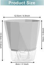 3 Pack Self Watering Planter Pots, 4.9 Inch African Violet Pots - Image 2