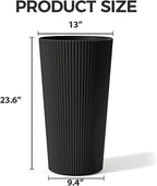 23.6" Tall Planters for Outdoor Plants, Large Outdoor Planters for Front Porch - Image 2