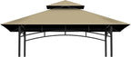 Grill Gazebo Replacement Top, 5 * 8 Outdoor BBQ Top Cover, Double Layer BBQ by COVBOARD