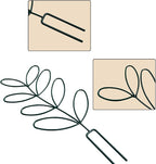 2Pack Indoor Plant Trellis Metal Wire Garden Trellis ，Small Climbing Leaf Shape - Image 7